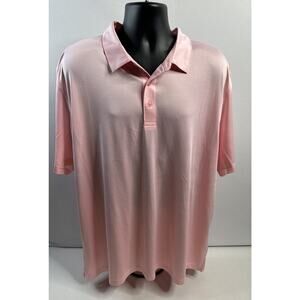 Callaway Polo Shirt Mens 2XL XXL Pink Opti Dri Golf Outdoor Activewear Casual